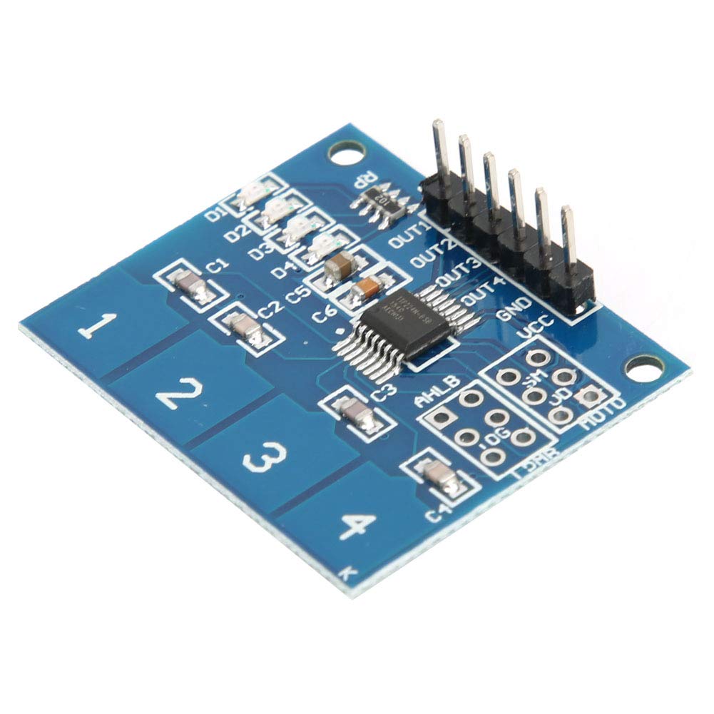 TTP224 4-Way Capacitive Touch Switch Module (TTP224 Touch Sensor Module) image 2