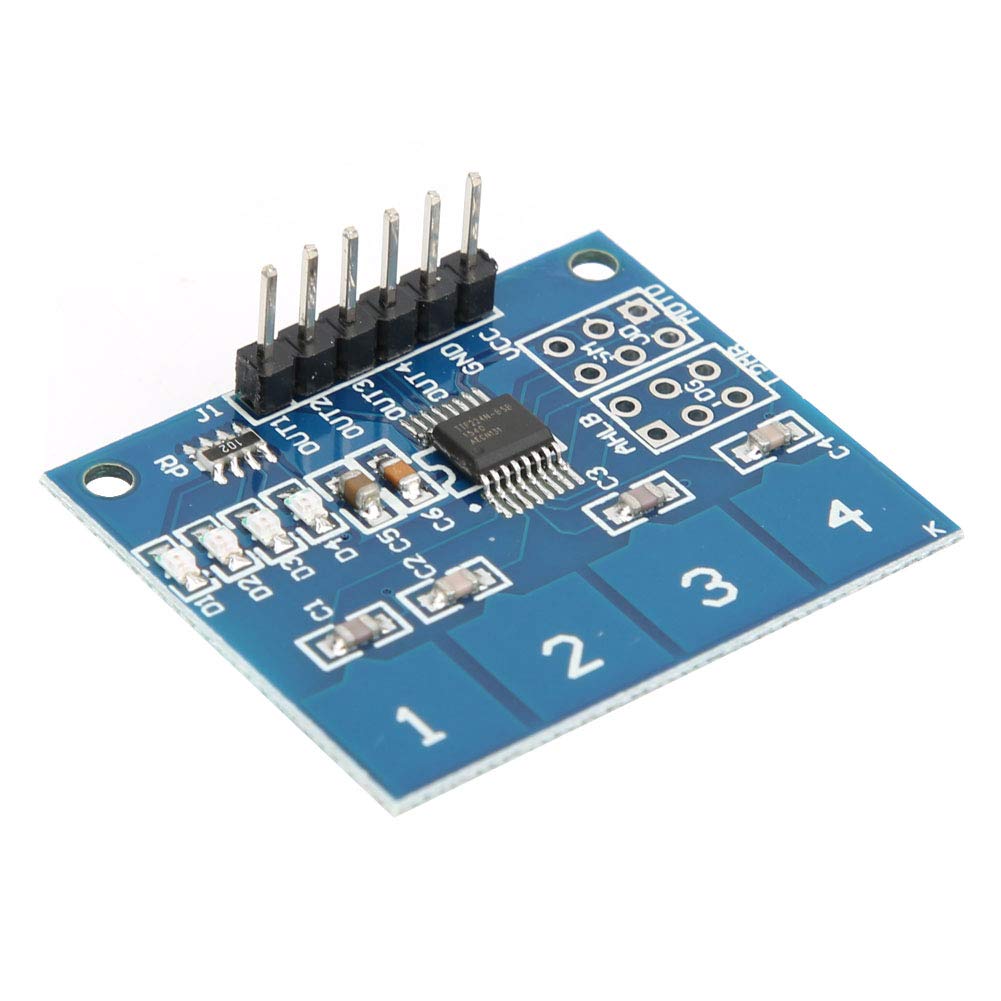 TTP224 4-Way Capacitive Touch Switch Module (TTP224 Touch Sensor Module) image 3