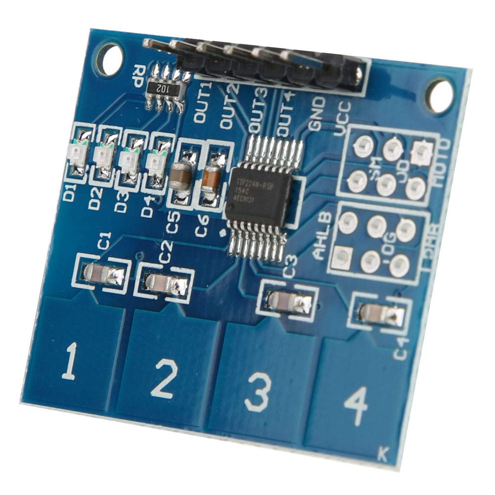TTP224 4-Way Capacitive Touch Switch Module (TTP224 Touch Sensor Module) image 4