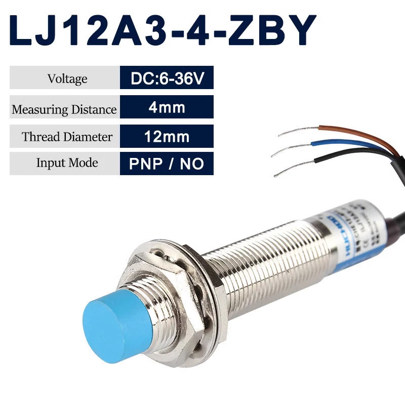 LJ12A3-4-Z/BY Proximity Switch Photoelectric Sensor PNP Type (M12 Inductive Proximity Sensor) image 2