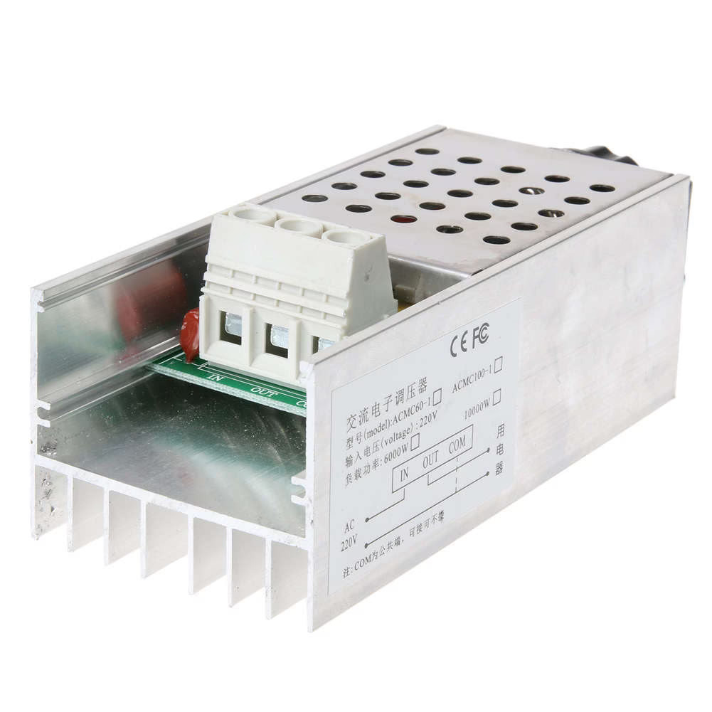 10000W SCR 110V/220V Voltage Regulator Motor Speed Controller Dimmer Thermostat Module (AC Power Controller) image 5