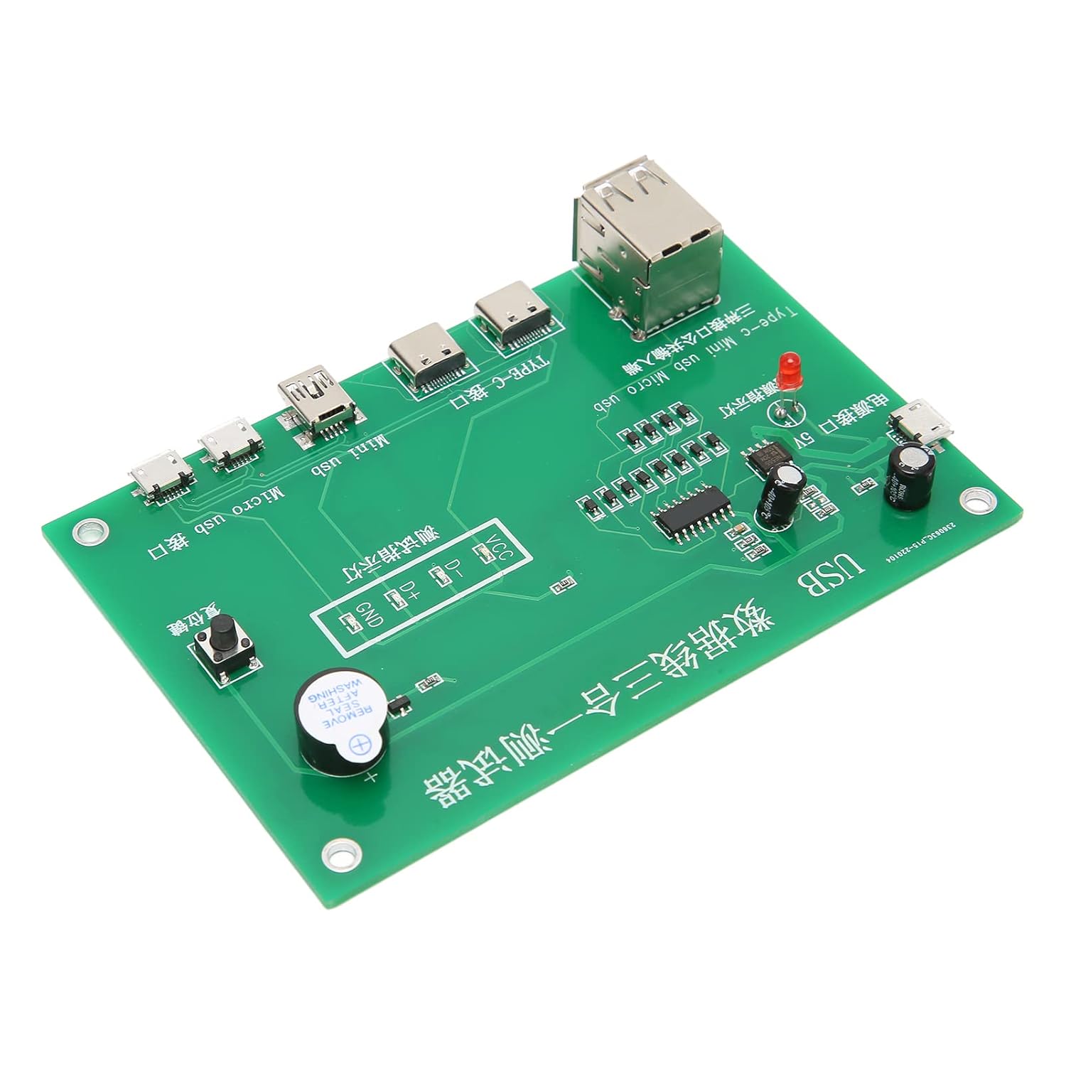 USB Cable Triad Tester 3-in-1 Data Wire Test Fixture (Type-C / Mini USB / Micro USB Cable Tester) image 1