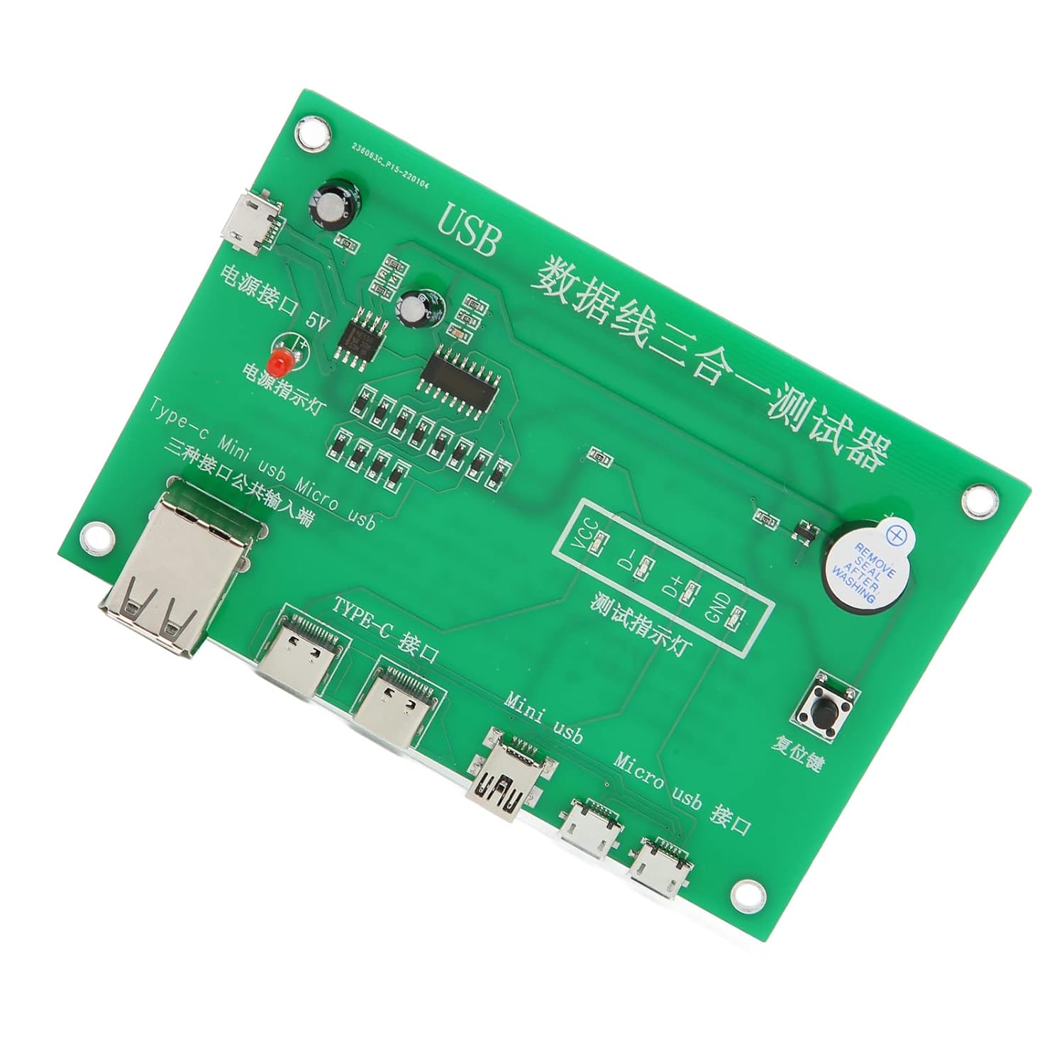 USB Cable Triad Tester 3-in-1 Data Wire Test Fixture (Type-C / Mini USB / Micro USB Cable Tester) image 4