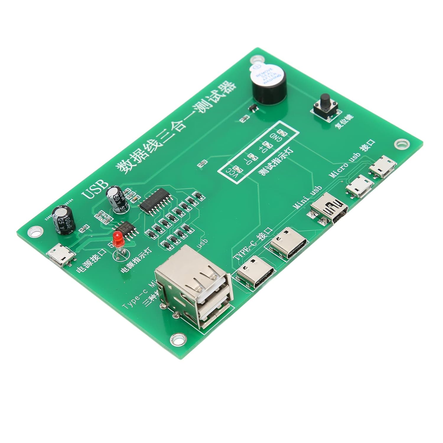 USB Cable Triad Tester 3-in-1 Data Wire Test Fixture (Type-C / Mini USB / Micro USB Cable Tester) image 5