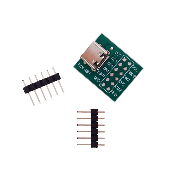 Type-C To DIP PCB Connector Pinboard Test Board Solder Female DIP Pin Header Adapter image 1