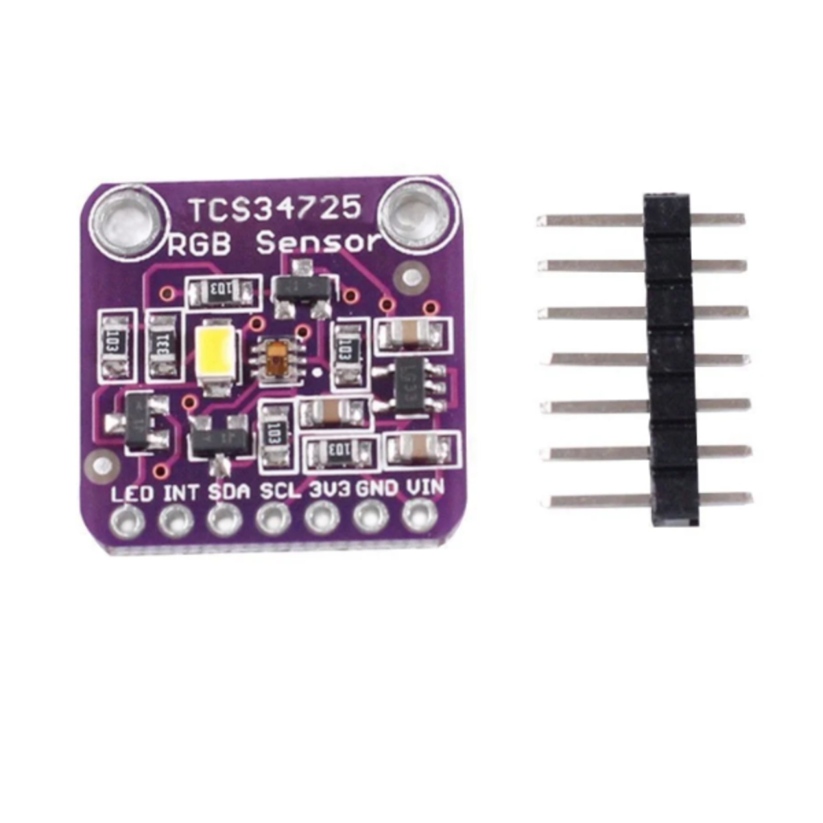CJMCU-34725 TCS34725 RGB Color Sensor Module (I2C Digital Color Detection) image 1