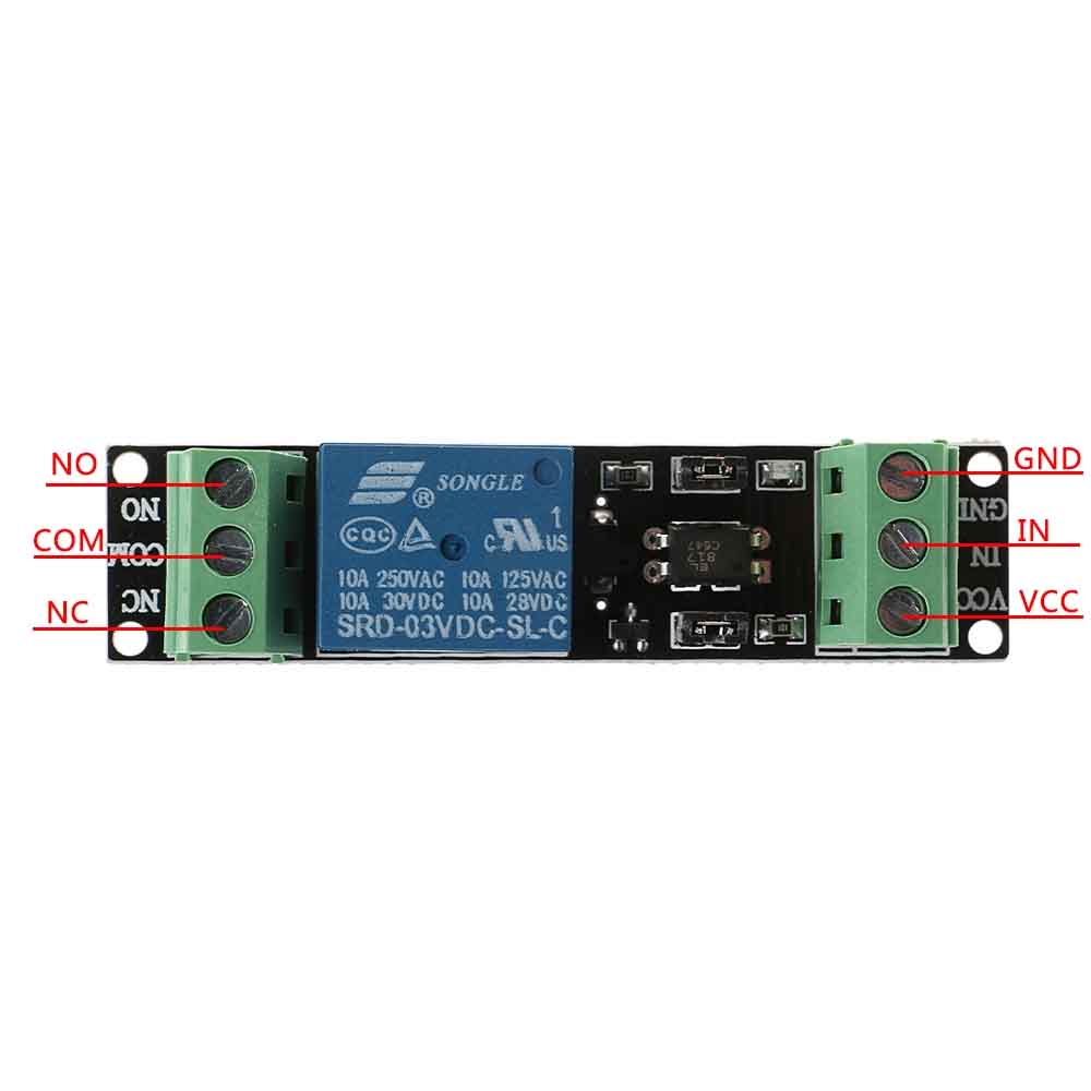 3V 1 Channel Relay Module With Optocoupler (High Level Trigger) image 4