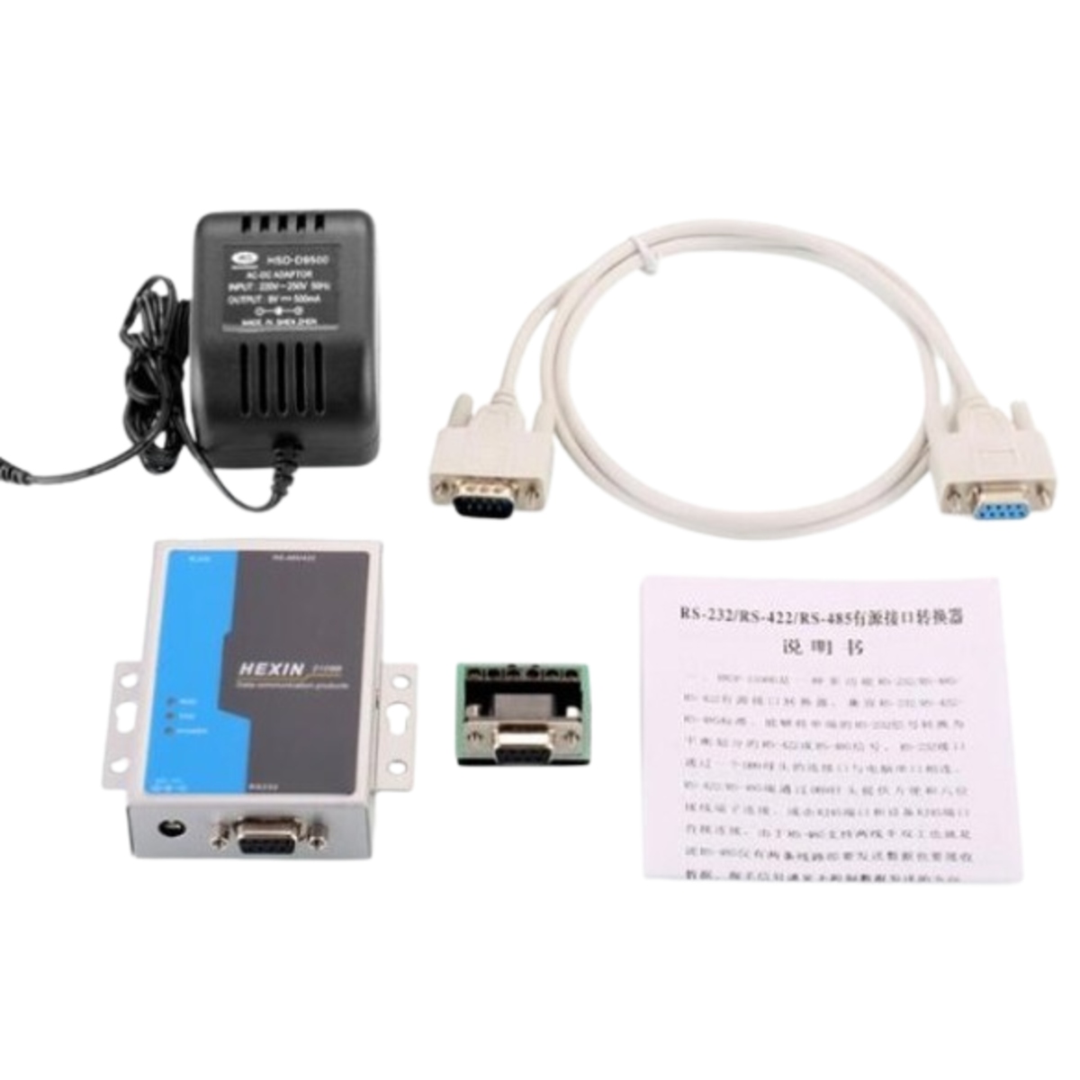 HXSP-2108B RS-232 To RS-485/RS-422 Converter (Commercial Level) image 1