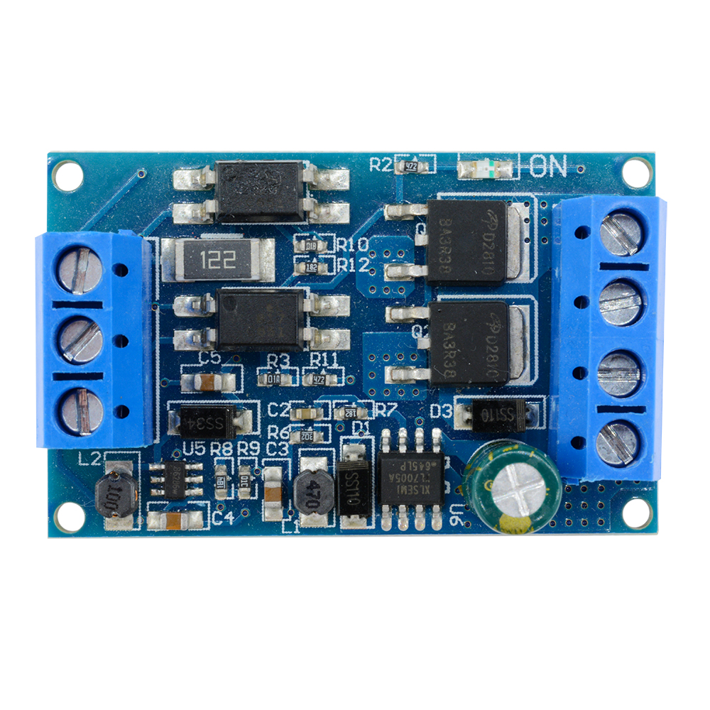DC 4V-60V High-Power MOSFET Trigger Drive Switch PWM Adjustable Controller Dual-MOS Module image 1