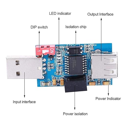 ADUM3160/4160 1-Way 1500V USB To USB Voltage Isolator Module 12Mbps / 1.5Mbps image 3