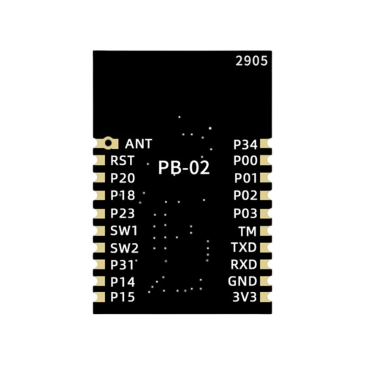 Ai-Thinker PB-02 Bluetooth 5.0 Low Power Module with AT Firmware, PHY6212 Chip and Mesh Networking (PB-02 BLE Module) image 2
