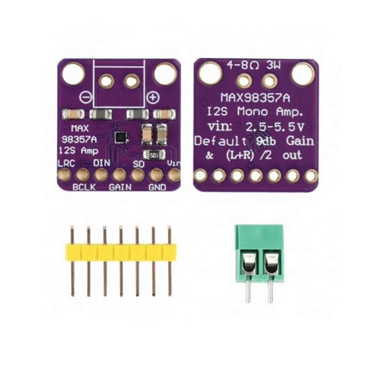 MAX98357 I2S 3W Class D Digital Audio Amplifier Module (I2S Decoder) image 2