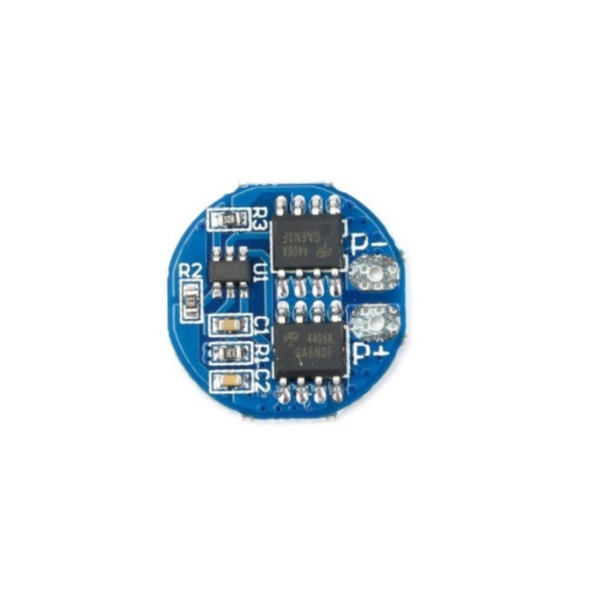 Circular 2S 8.4V BMS Protection Board for 18650 Lithium Battery Pack (2S Li-Ion BMS Module) image 1