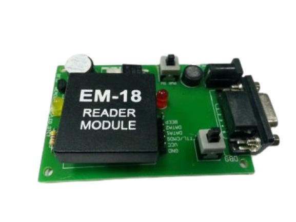 RFID Reader EM18 Board with Serial TTL Interfacing 125 Khz image 1