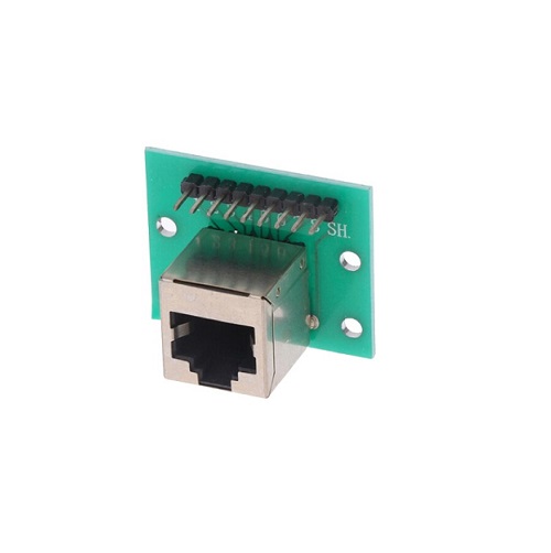 RJ45 To 2.54 mm Connector Header 8 Pin Breakout Board RJ45 Splitter Module 8P Adapter Board image 3