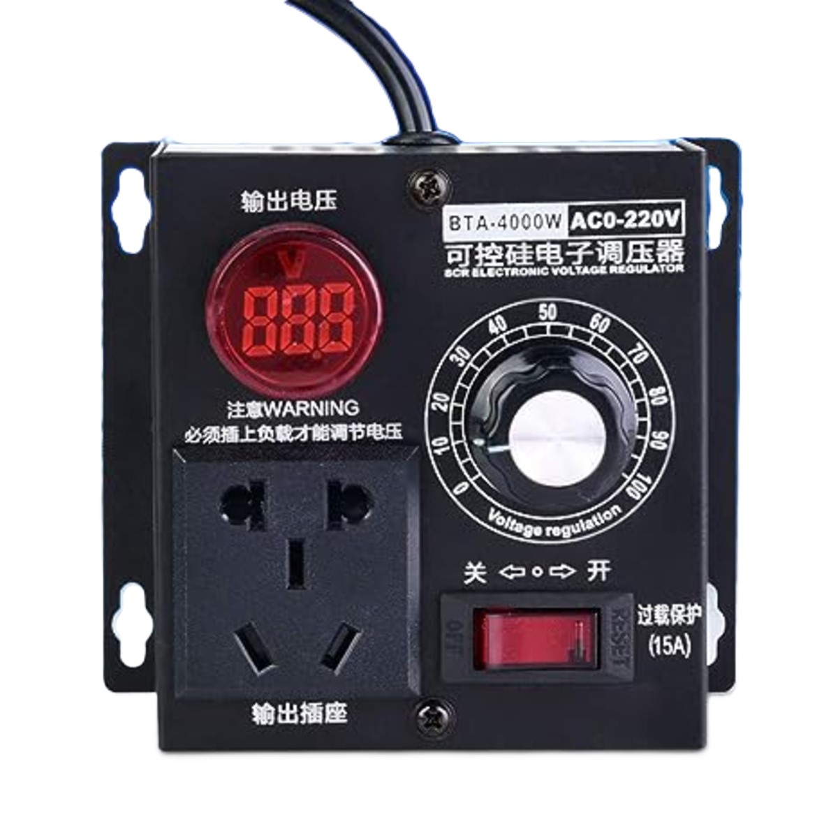 AC 220V 4000W SCR Voltage Regulator Dimmer Speed Controller Module (4000W Dimmer Module) image 3