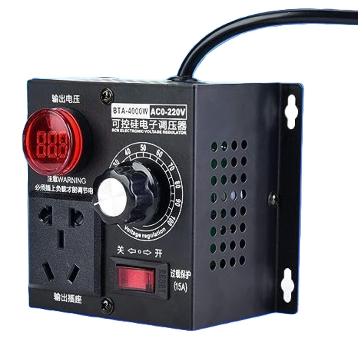 AC 220V 4000W SCR Voltage Regulator Dimmer Speed Controller Module (4000W Dimmer Module) image 4