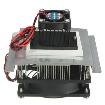 Thermoelectric Peltier Refrigeration Cooling System Kit With Cooler Fan 12V 6A image 1