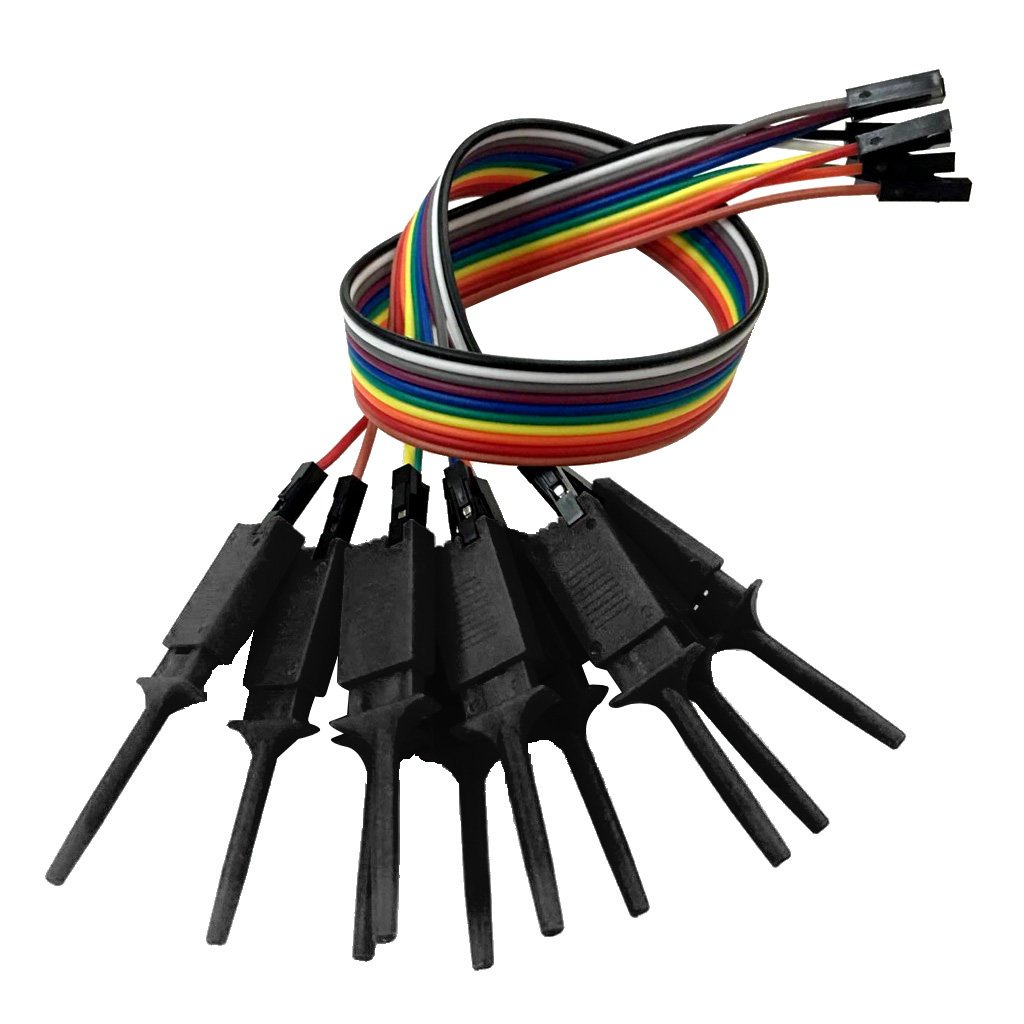 8 Channel Logic Analyzer Test Hook Clips for USB Saleae 24M (10 Piece Digital Signal Probe Set) image 1