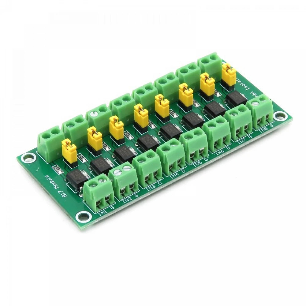 PC817 8 Channel Optocoupler Isolation Module (Electrical Signal Isolation Board) image 1