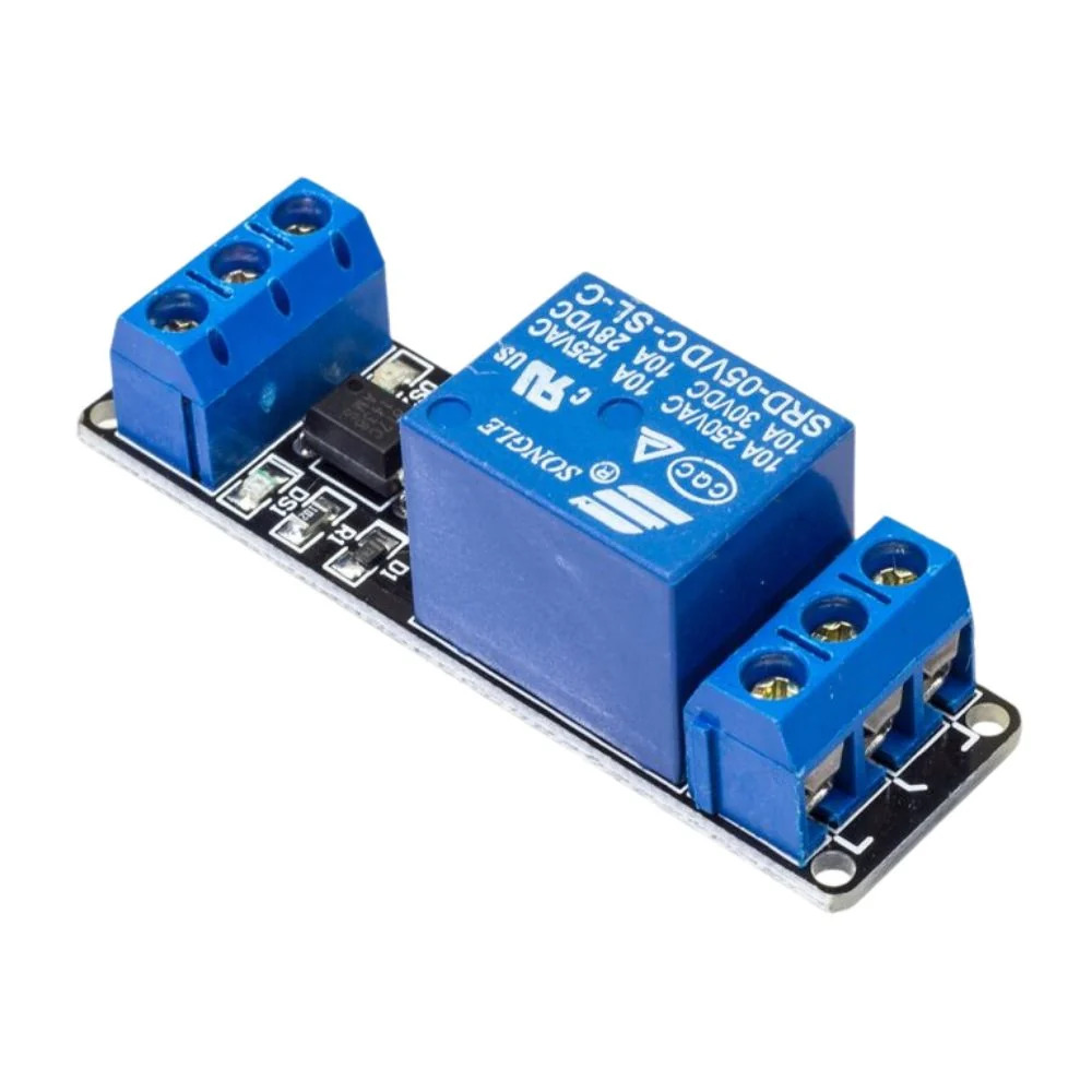 1 Channel 5V Low Level Trigger Relay Module With Screw Terminals (SPDT Relay Board) image 1