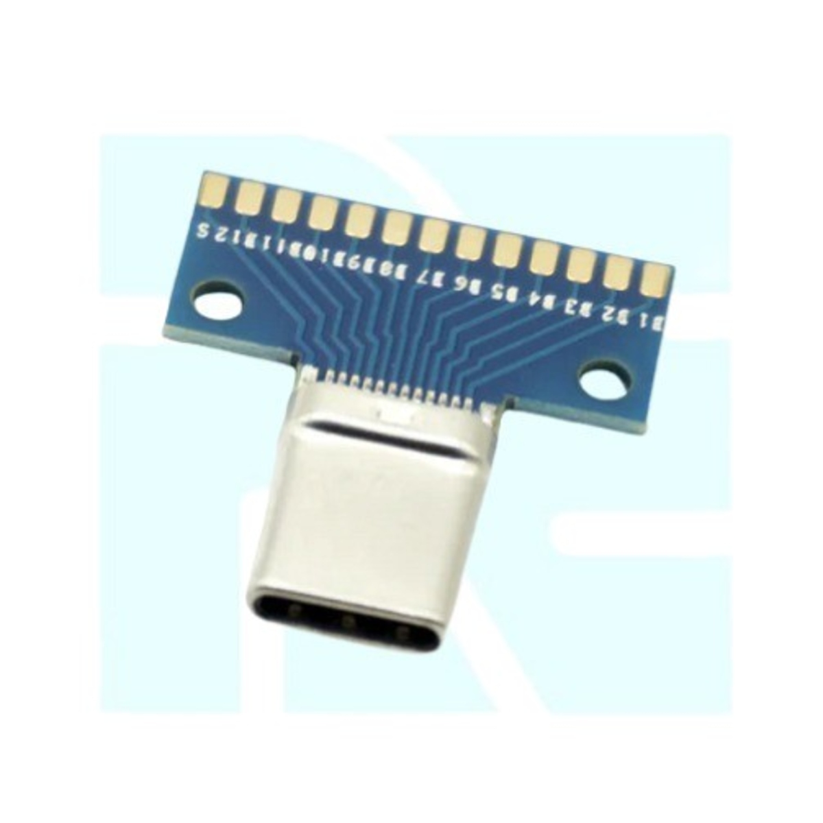 USB 3.1 Type-C Connector Male 24 Pin Breakout Board (USB Type-C Development Board) image 1