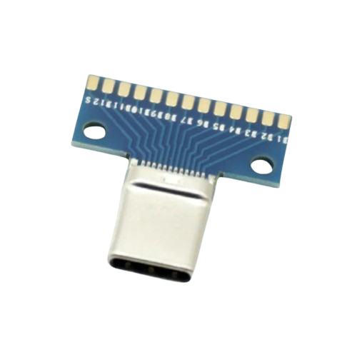 USB 3.1 Type-C Connector Male 24 Pin Breakout Board (USB Type-C Development Board) image 1