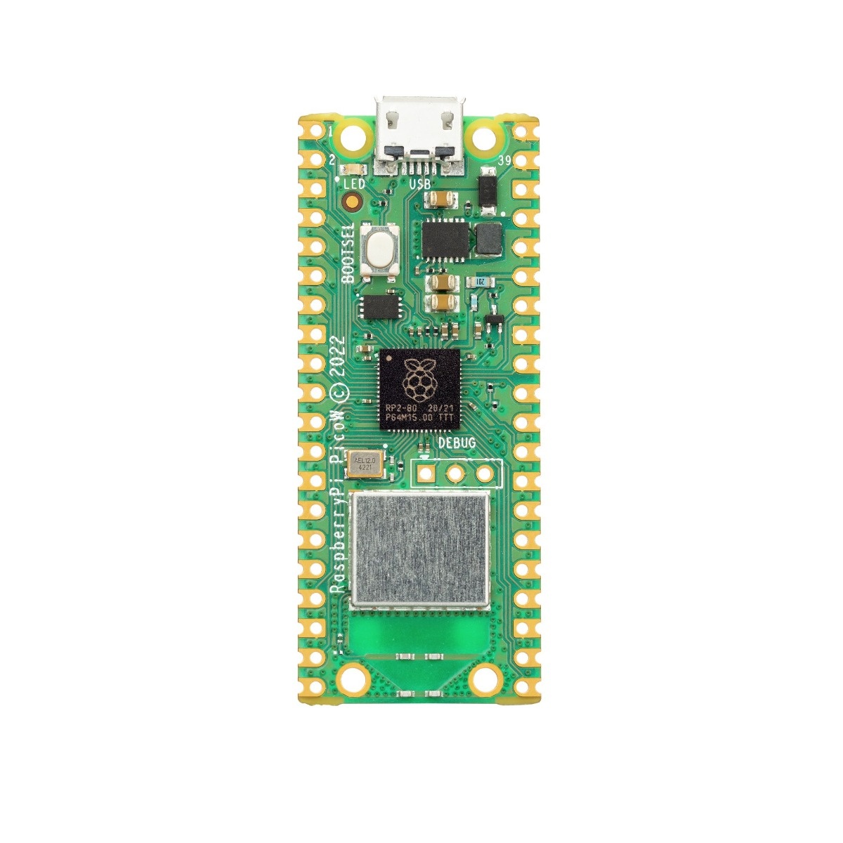 Raspberry Pi Pico W RP2040 Microcontroller Board (Wi-Fi Enabled Dual-Core Development Board) image 1