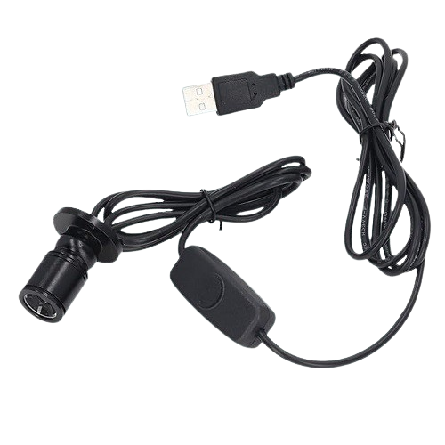 USB 5V Mini Warm White Spot Light 3000K With Switch (6.6 Feet Cable) image 1
