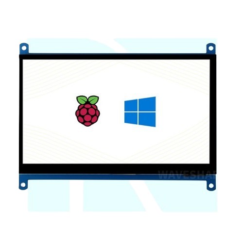 7 Inch Capacitive Touch Screen LCD (C) 1024 x 600 HDMI IPS Low Power image 1