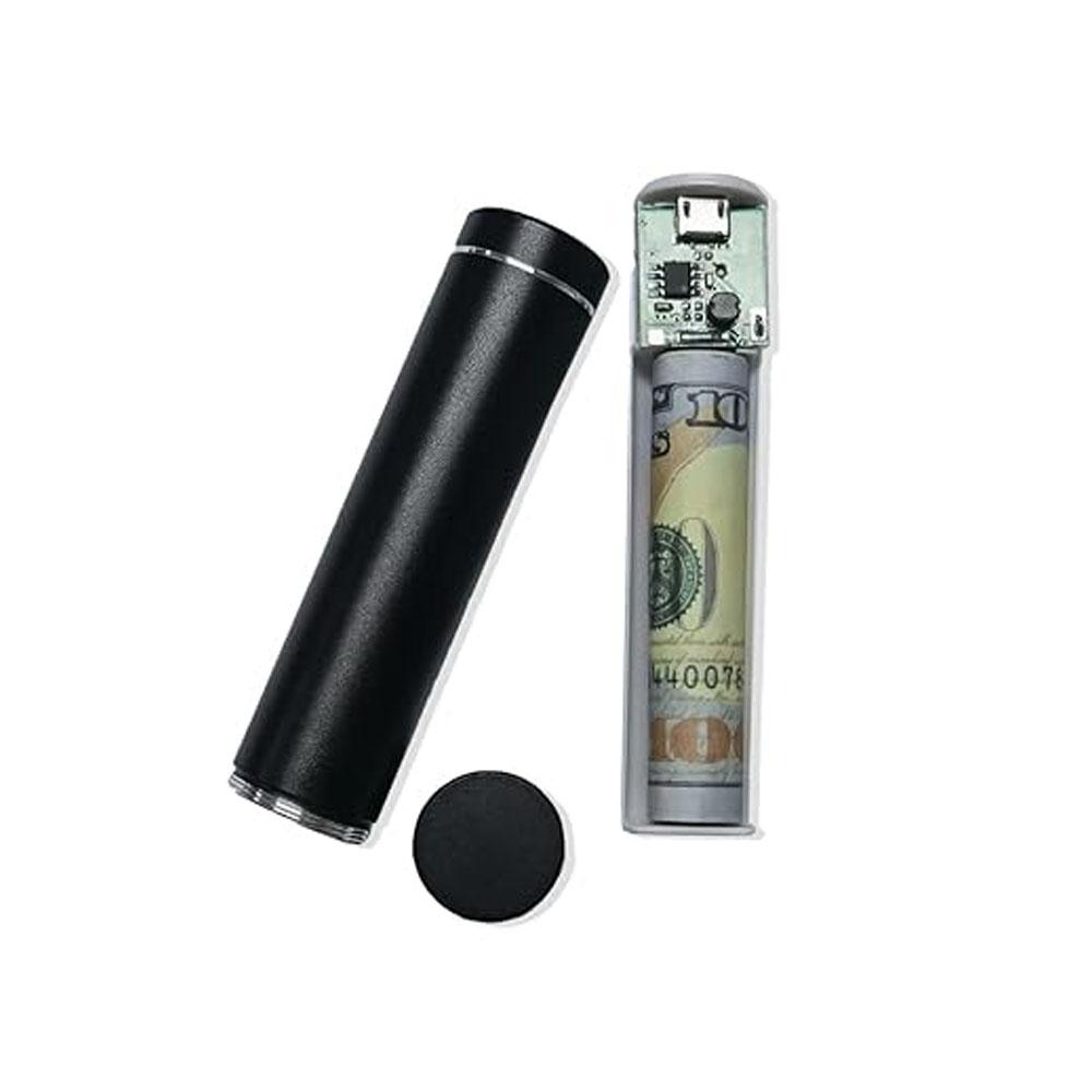 5V USB Aluminium Body Power Bank Case for 18650 Battery Black (DIY Power Bank Enclosure) image 2