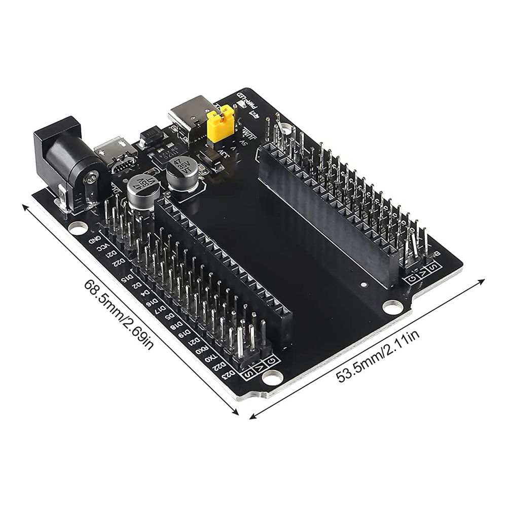 ESP32 30 Pin Expansion Board with Type-C USB and Micro USB Dual Interface (ESP32 Expansion Board) image 3