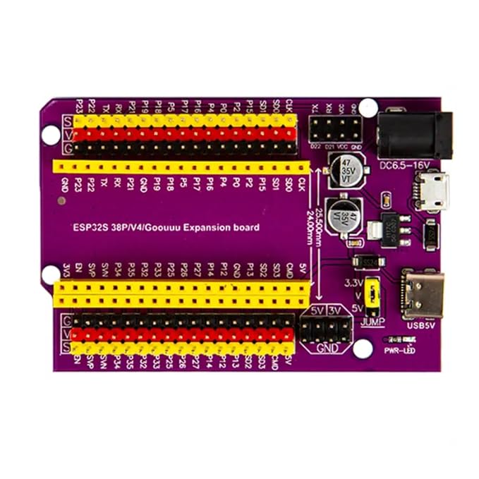 38PIN ESP32 Expansion Board With Type-C/Micro USB image 3