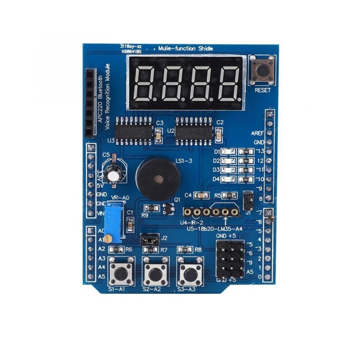 Multifunction Shield For Arduino Uno Leonardo Development Board image 1
