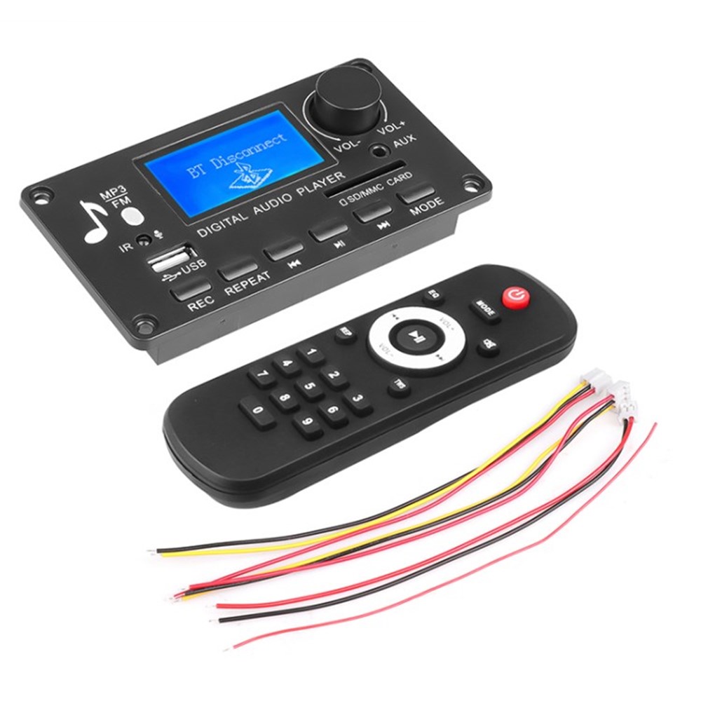 JQ D006BT Bluetooth 5.0 Car MP3 Music Player 12V (FM Radio USB TF AUX Color Display) image 1