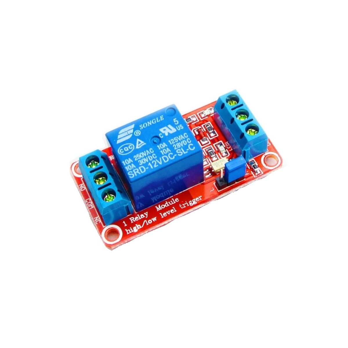 1 Channel 12V Relay Module High Low Level Trigger (10A Relay Control) image 1