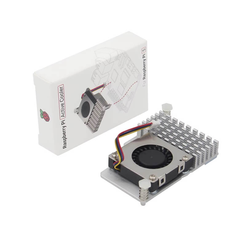 Official Raspberry Pi 5 Active Cooler (Raspberry Pi 5 Cooling Fan, Active Heatsink, PWM Cooling Solution) image 1