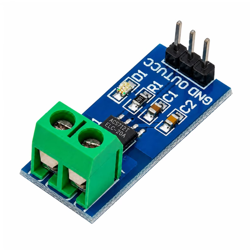 ACS712 20A Current Sensor Module (Hall Effect Current Sensor) image 1