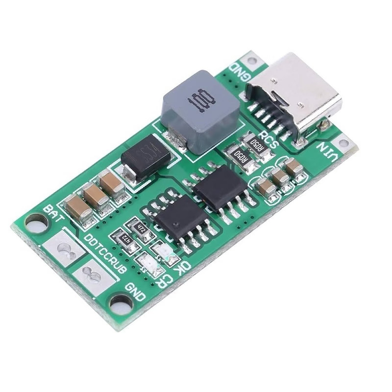 3S 18650 Lithium Battery Charging Board 1A Type-C Boost Module image 1