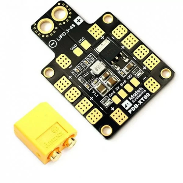 PDB-XT60 Power Distribution Board with 5V and 12V BEC (Drone Power Distribution Board) image 3