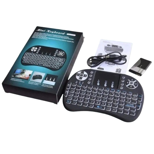 Wireless Mini Keyboard with Touchpad 2.4GHz Handheld Multimedia Keyboard (Mini Keyboard) image 1