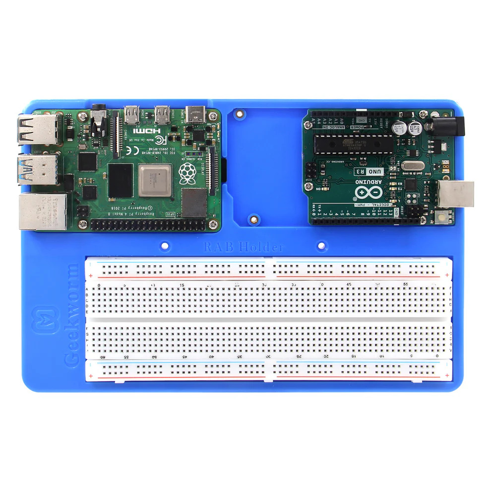 RAB Breadboard Platform for Raspberry Pi 5/4/3 and Arduino Uno R4/R3 Mega 2560 with 400/830 Point Breadboard image 2