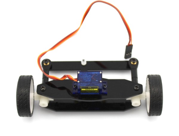 Turned to the front axle ZX2 steering system model (rudder) car model assembly image 1