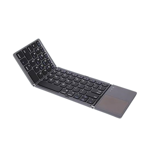 Foldable Bluetooth Keyboard With Touchpad for Windows iOS Android Mac image 1