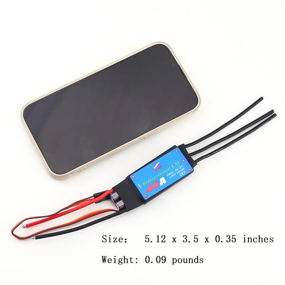 ZMR 40A Bidirectional Brushless ESC 2-6S With 5V 3A UBEC image 3