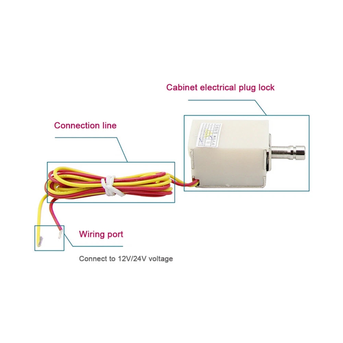 Mini Electric Solenoid Door Lock 12V DC 18mm (Fail Secure) image 5