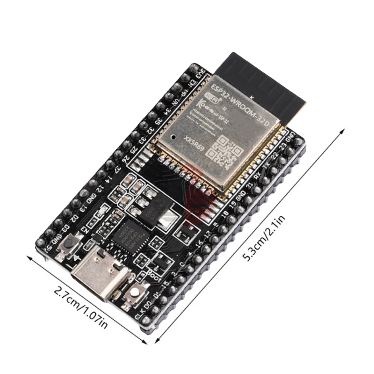 ESP32-WROOM-32D DevKitC Development Board with USB Type-C (WiFi Bluetooth ESP32 Board) image 1