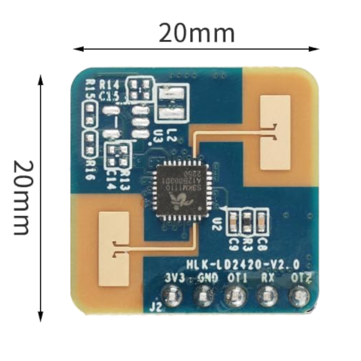 Hi-Link HLK-LD2420 24GHz Human Presence Radar Sensor Module (Millimeter Wave Motion Detection Module) image 5