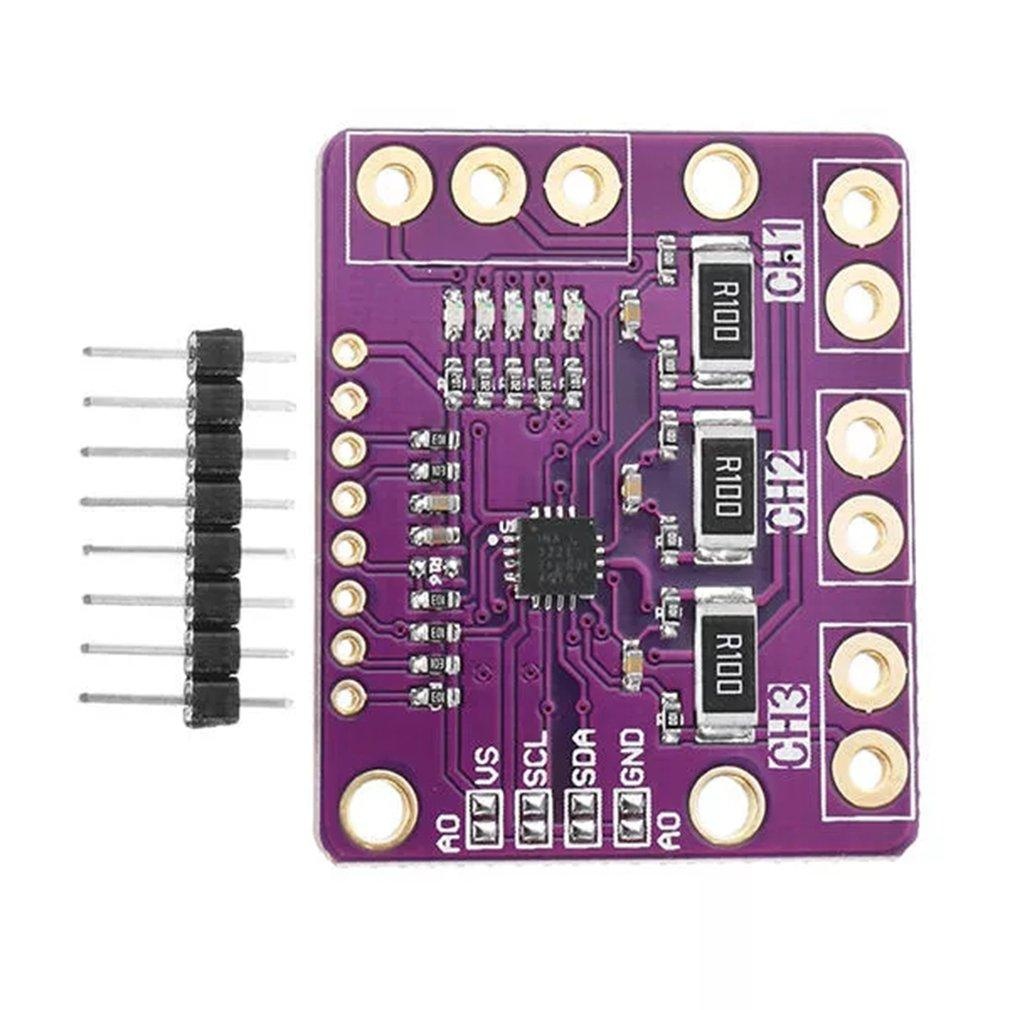 CJMCU-3221 INA3221 Triple Channel Current Voltage Power Monitor Module (I2C High Side Low Side Monitor) image 3