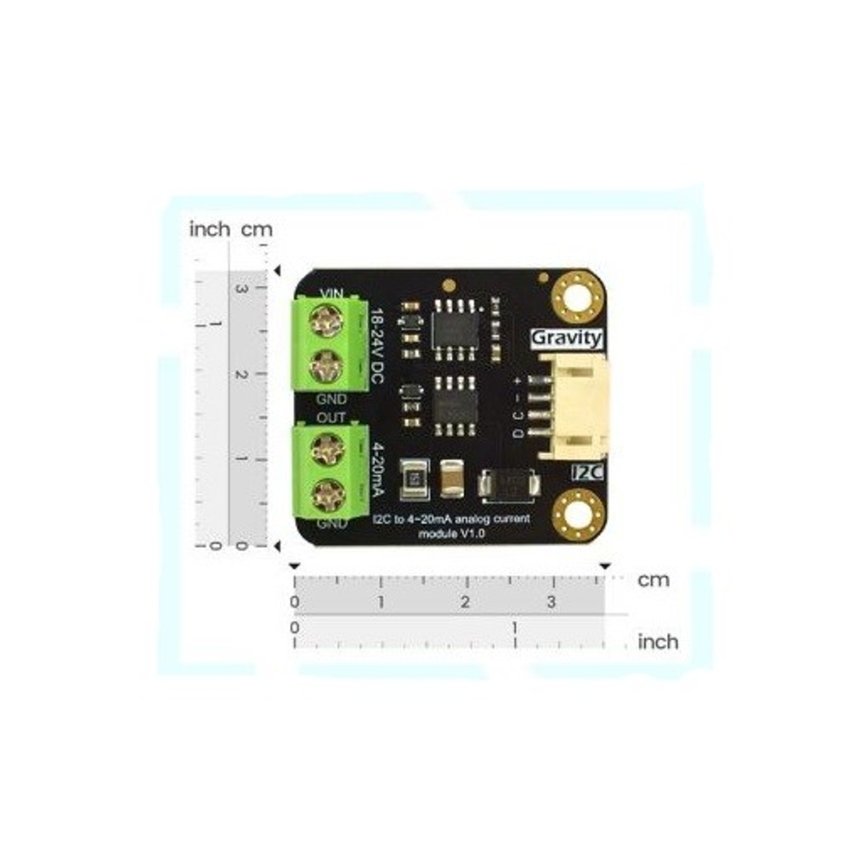 DFRobot Gravity I2C 4-20mA DAC Module (Industrial Current Output Module for Arduino) image 4